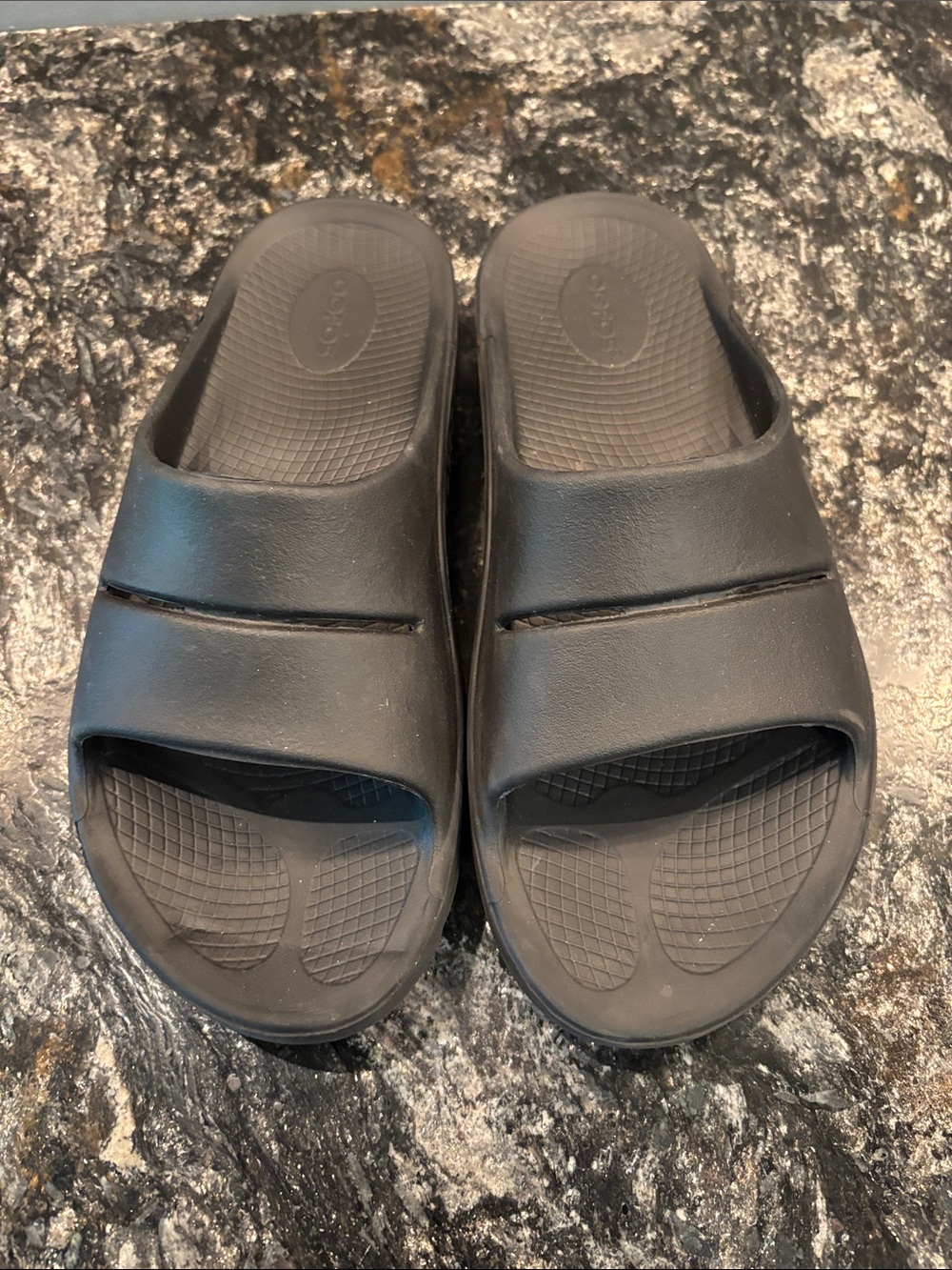 OOFOS Black Recovery Slide Sole (EU 42)